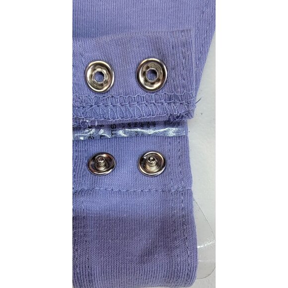 Double Zero Bodysuit  Pale Indigo Scoop Neck Womens Size L Cotton/Spandex - Picture 3 of 8